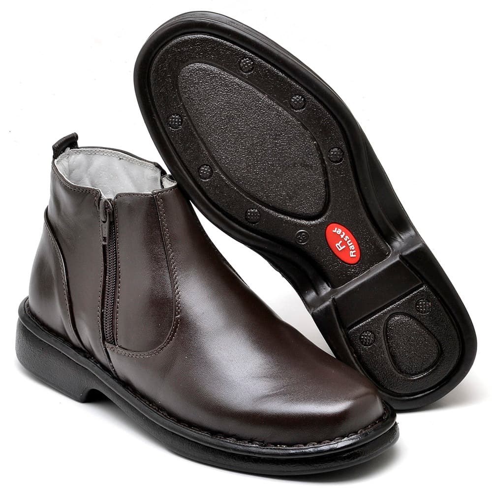 Botina Confort Couro de Carneiro Masculina Ranster