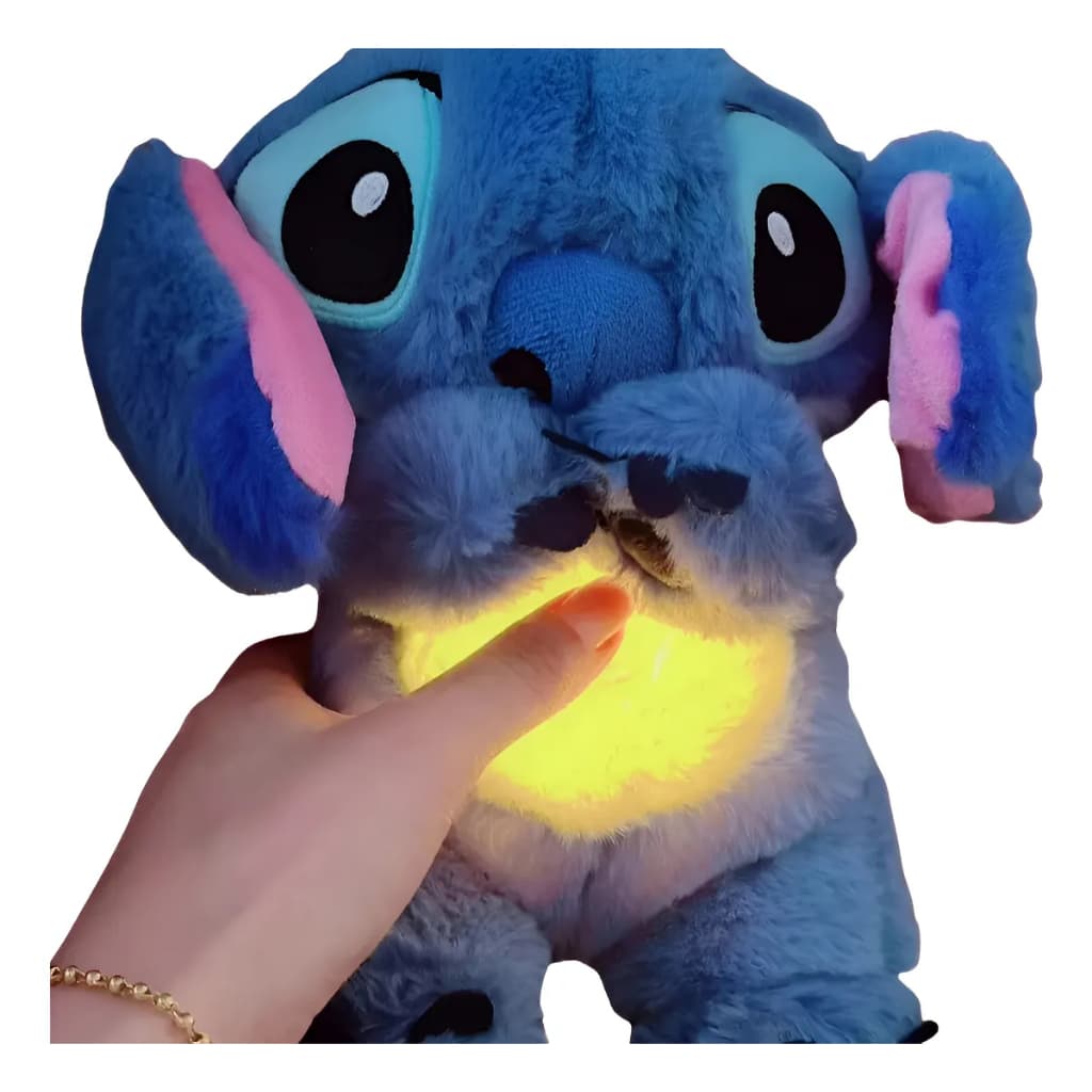 Pelúcia Stitch Interativa com Movimento de Respiração Realista 30cm