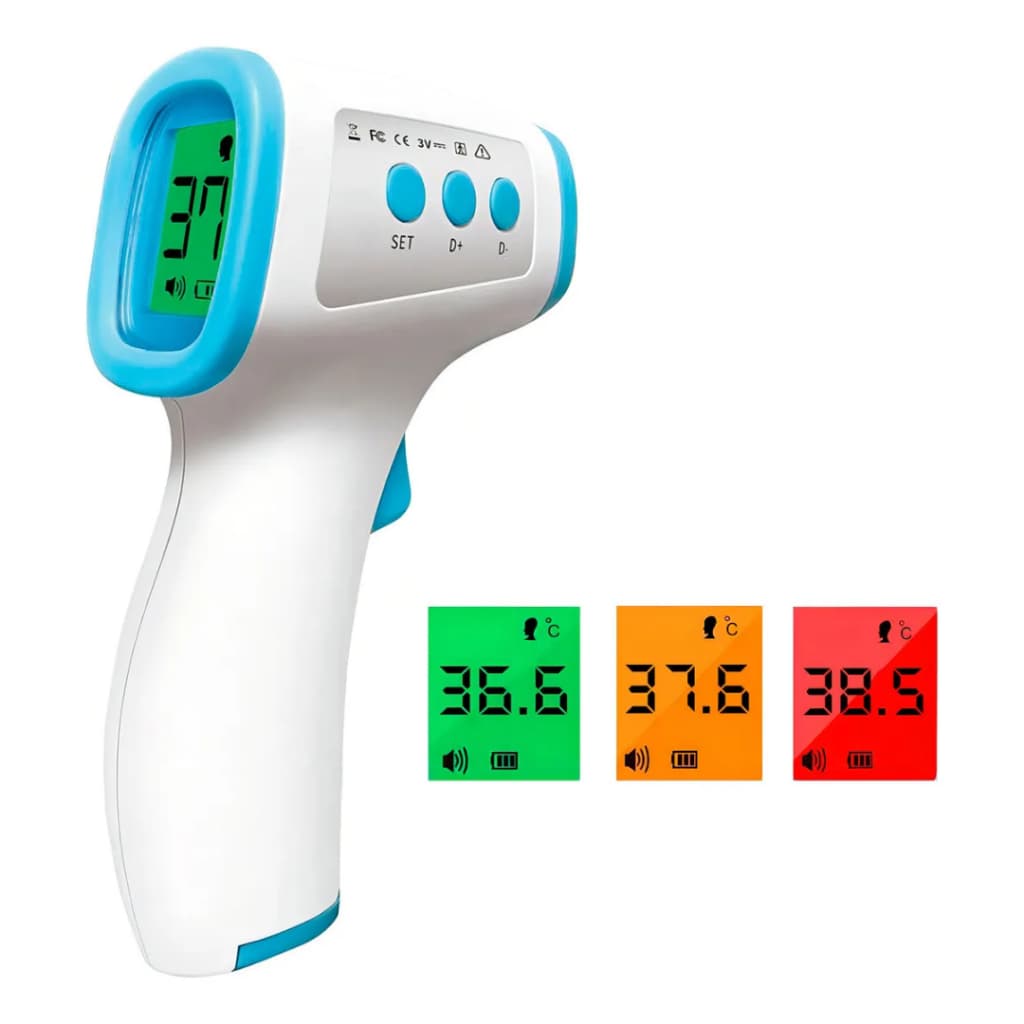 Termômetro Infravermelho Digital Culinário Medição de Temperatura para Bebê e Adulto Display Lcd
