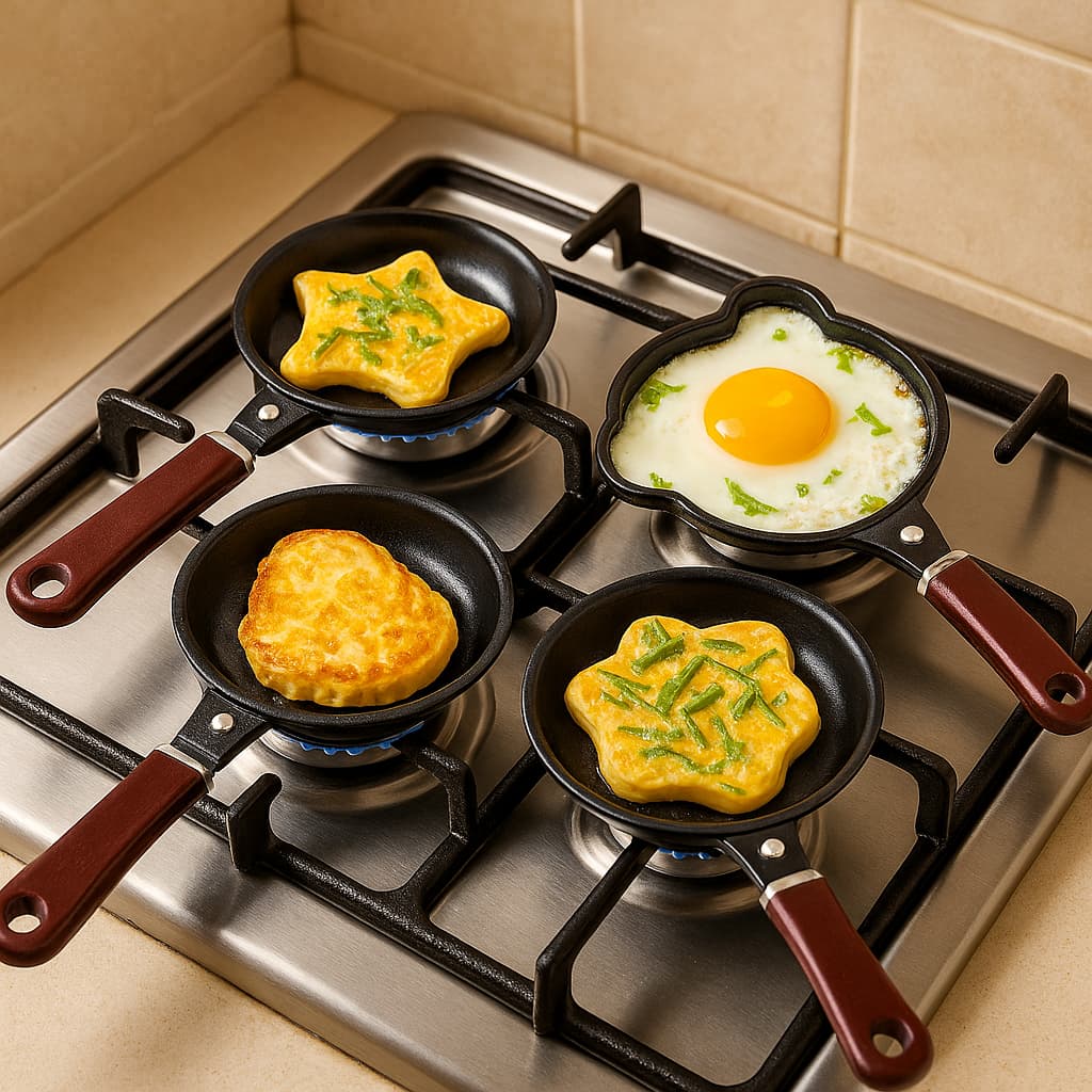 Mini Frigideira Antiaderente Ovos Panquequeira Bichinho Animais Café da Manhã Cozinha Crianças