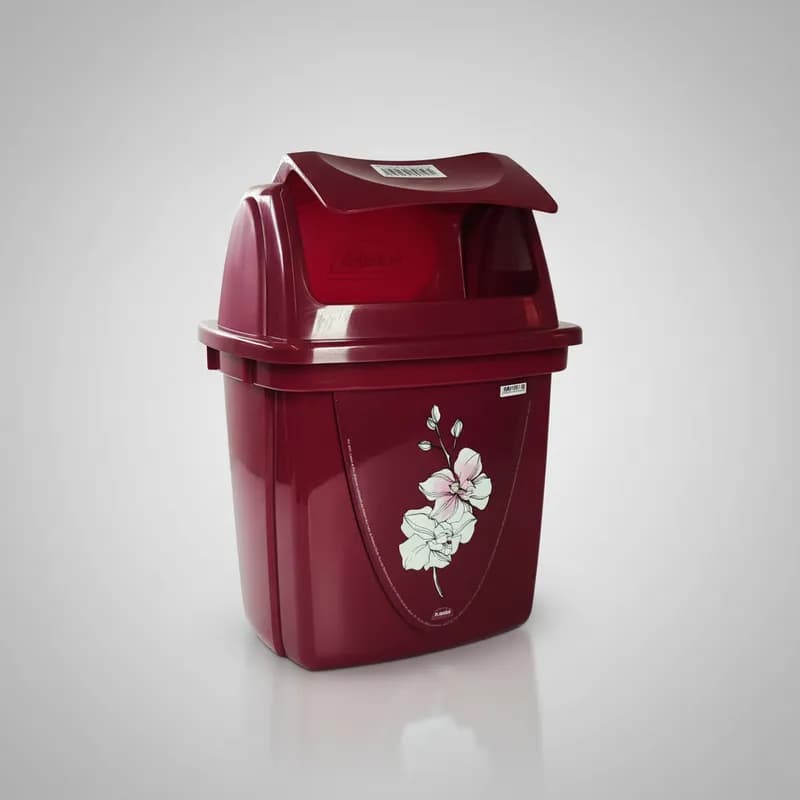 Lixeira de Pia Basculante 4,9 litros Decorada de Plástico para Cozinha  Banheiro Multiuso Plasútil