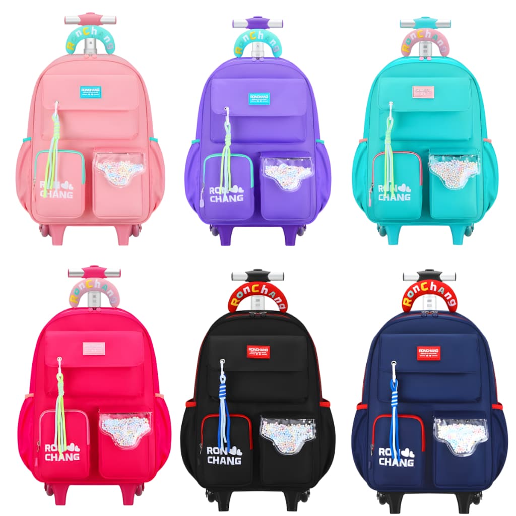 Mochila Infantil Escolar Juvenil Meninas Meninos Rodinha Duplas Costurada Reforçada De Qualidade