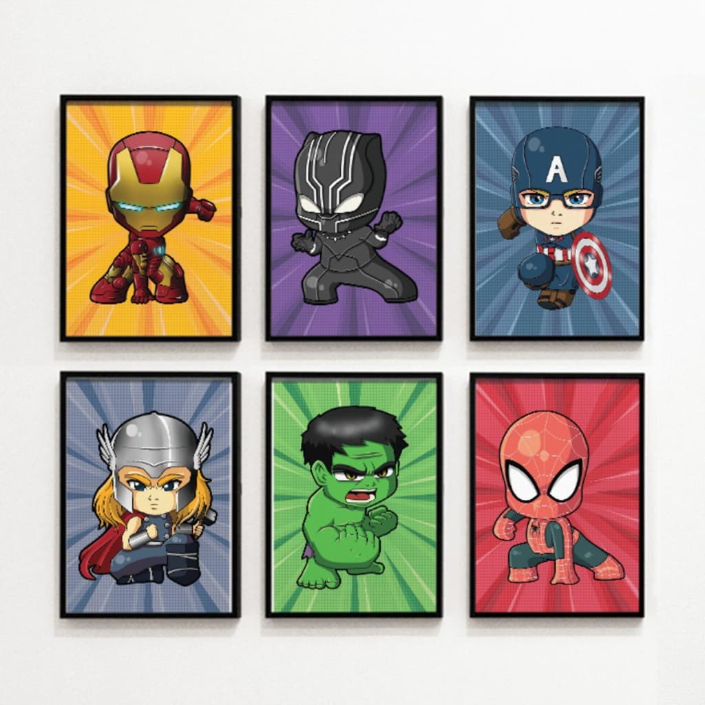 6 Quadros Decorativos Super-heróis Para o Quarto do Seu Filho