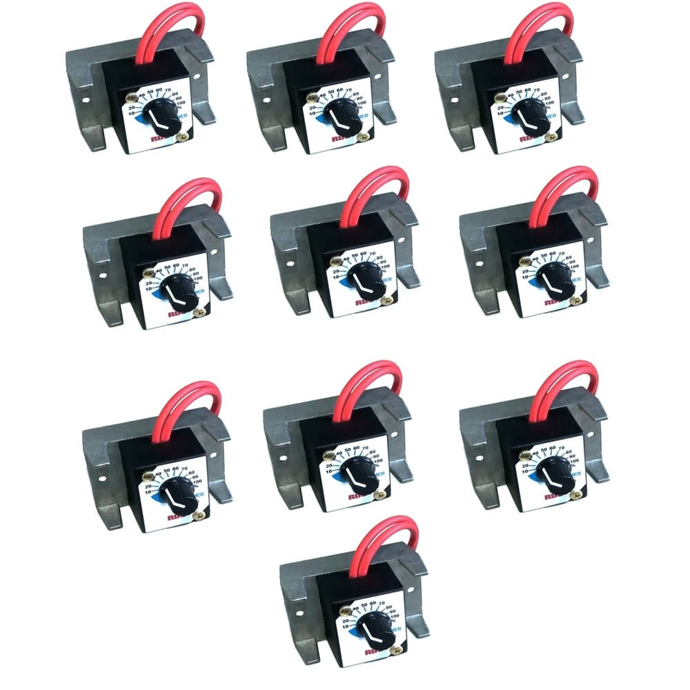 10X Dimmer 4000w 25a 110/220v Controle Voltagem potência dimer regulador