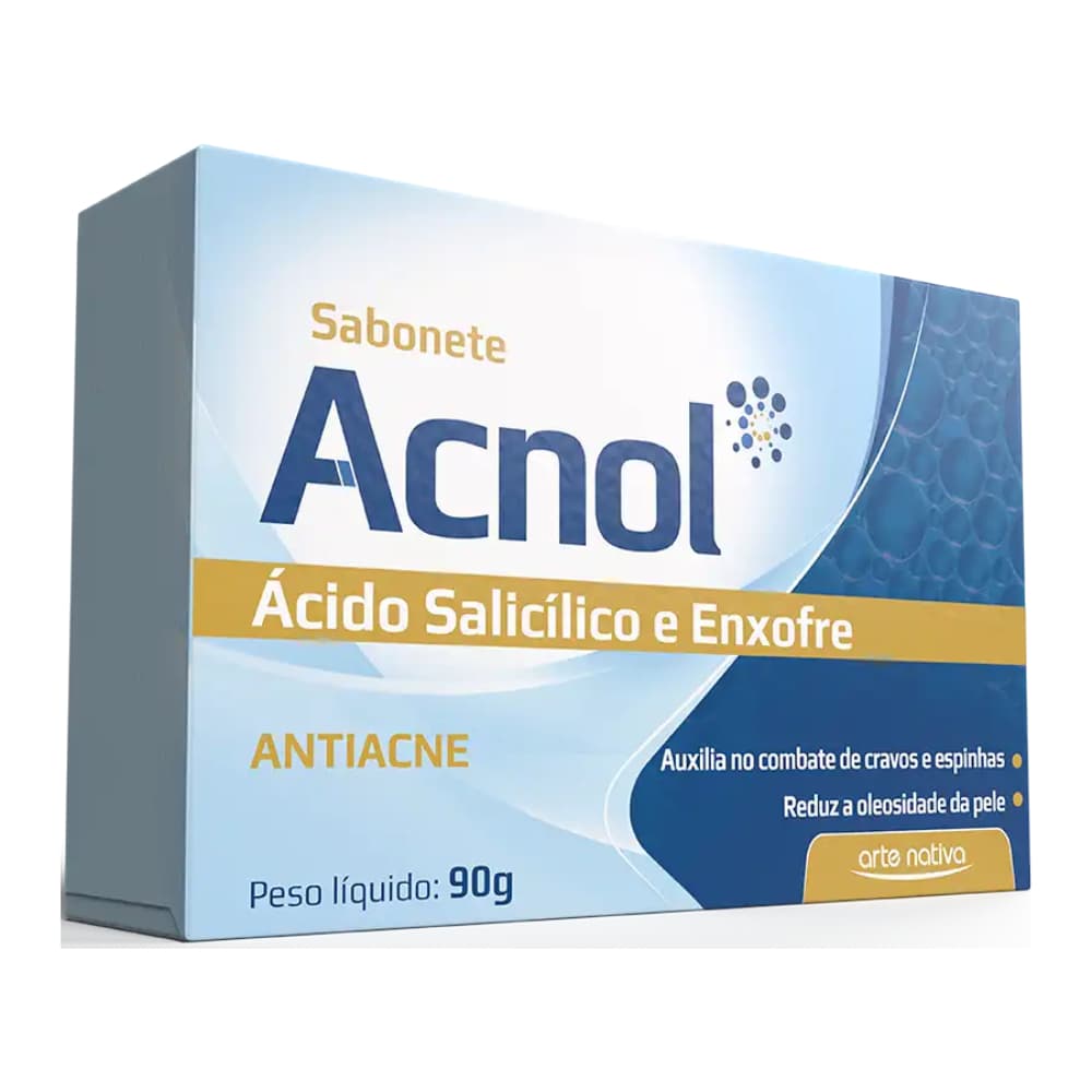 Sabonete Acnol Ácido Salicílico e Enxofre 90g - Arte Nativa