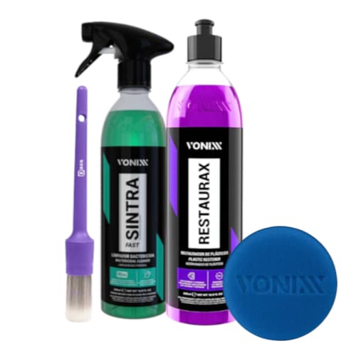 Kit Limpeza Restaurax + Sintra + Pincel + Aplicador Vonixx