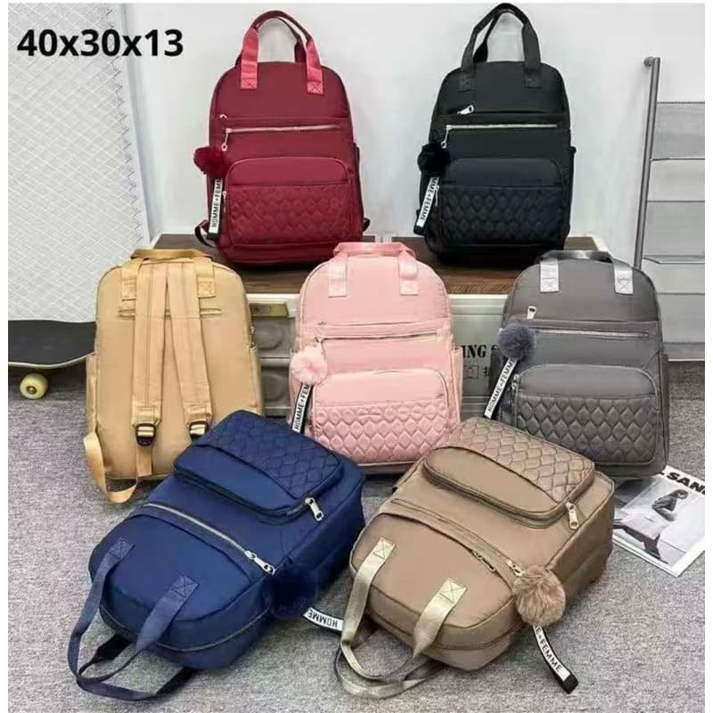 Bolsa feminina nylon impermeável vira mochila transversal tiracolo leve 3em1 sd 317