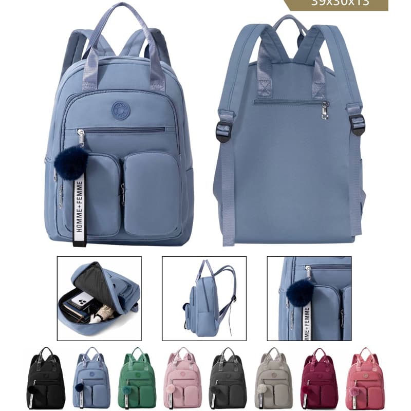 Mochila feminina média impermeável para escola/caminho 616A