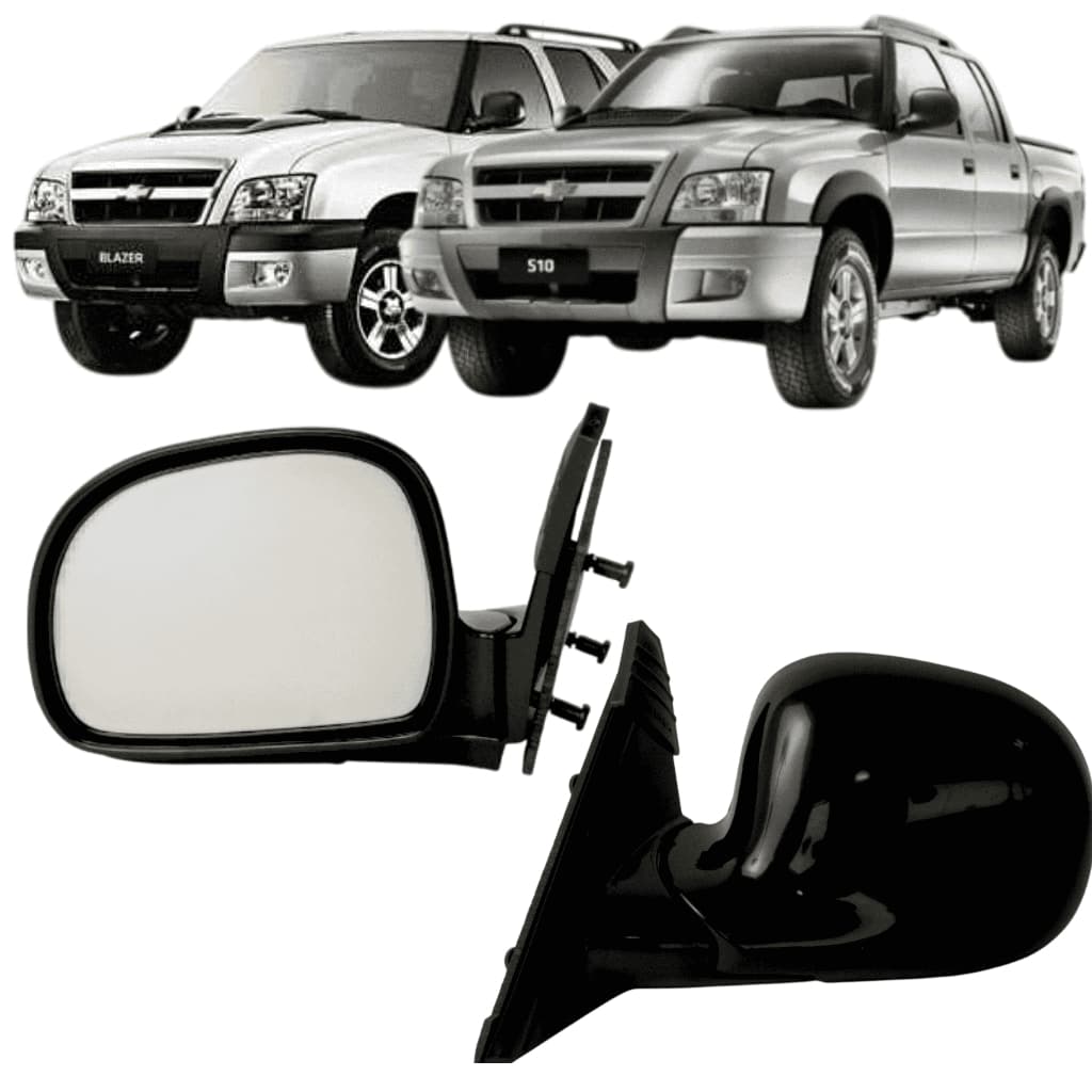 PAR RETROVISOR S10 BLAZER FIXO 1995 96 97 98 99 00 01 02 03 04 05 06 07 08 09 10 2011 TYC