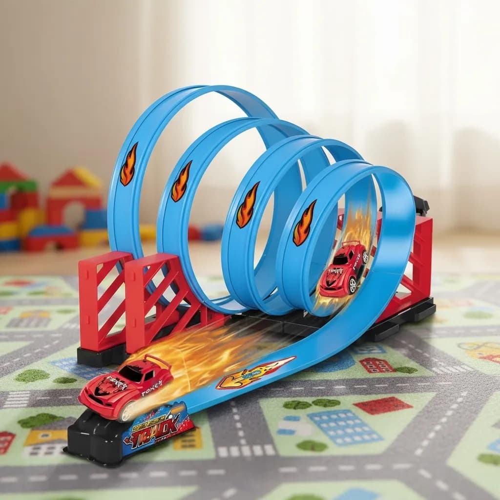 Pista De Corrida Fire Track Super Loops 360o Diversão Radica