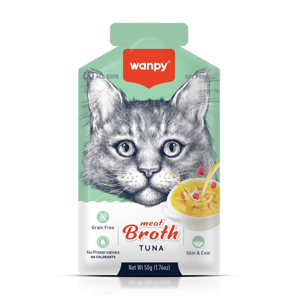 Truly Wanpy Petisco Sopa para Gatos Sabor Atum 50g