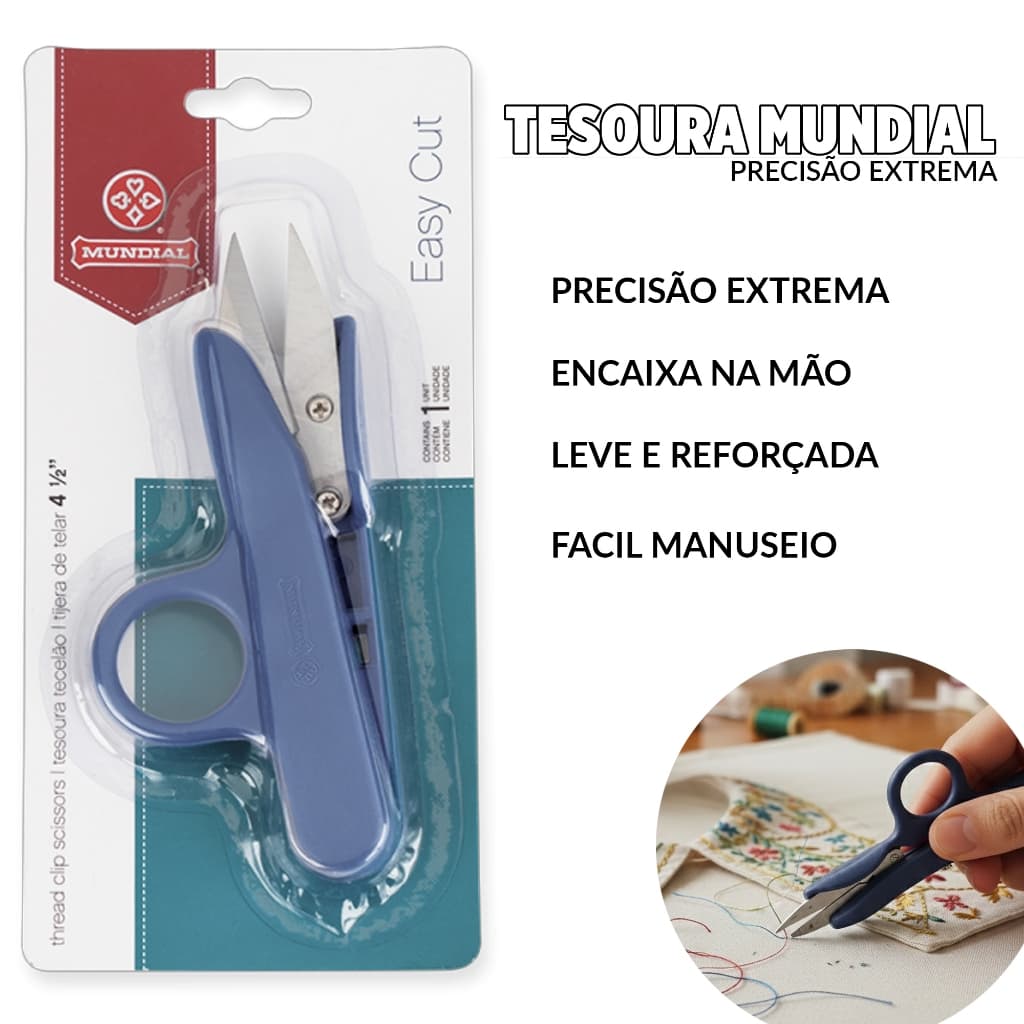 Tesoura De Arremate Corte Preciso Tisoura Costura, Bordado, Artesanato Tesoura Mundial Pic