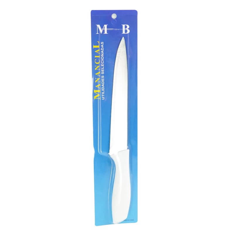 Faca de Cozinha 22cm Manancial Aço Inox Resistente Multiuso Carnes Legumes Frutas
