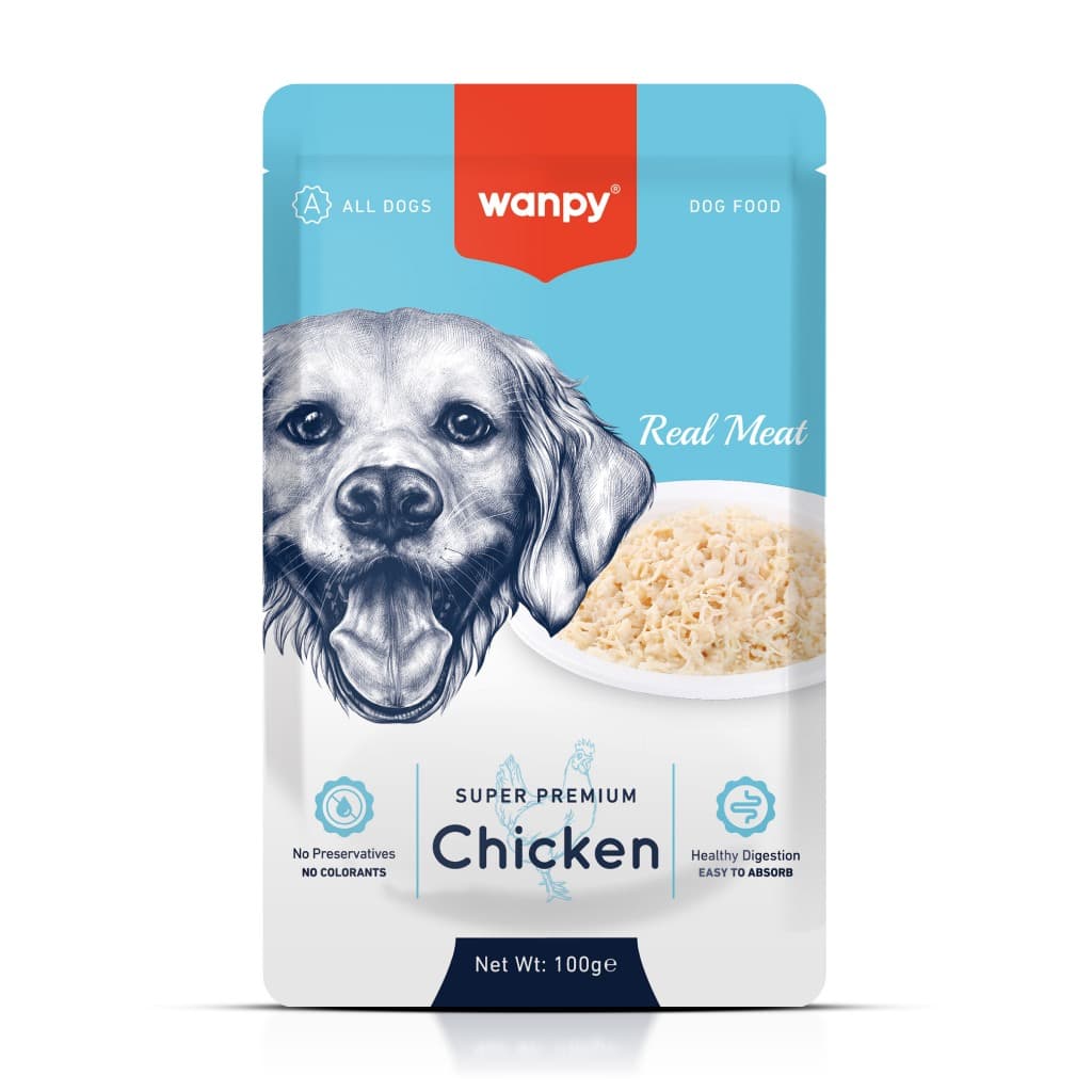 Truly Wanpy Petisco Sachê para Cães Sabor Frango 100g