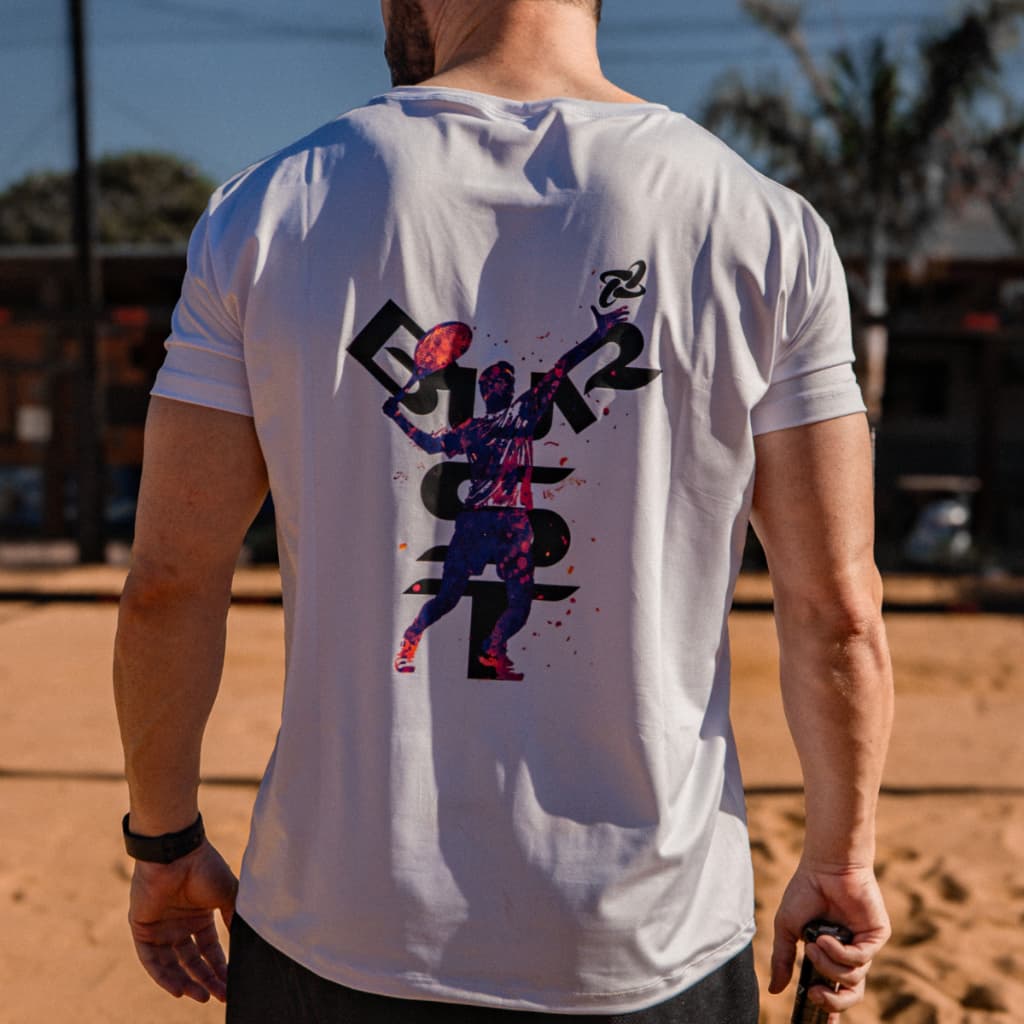 Camiseta Masculina Poliamida Dry Fit Burst UV 50+ Academia Treino Beach Tennis Corrida Malha Fria