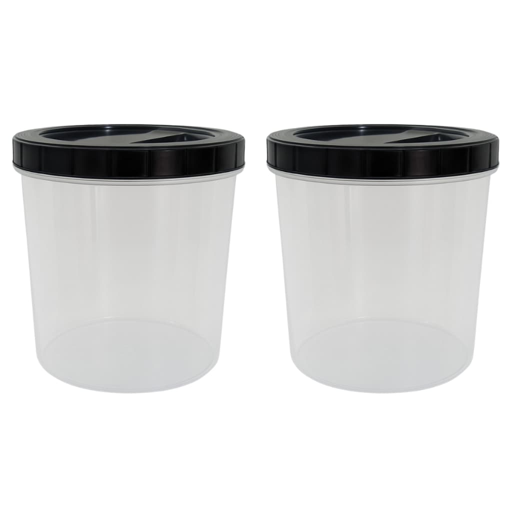 Pote Porta Mantimentos 2,2L com Tampa de Rosca Plástico Resistente Livre de BPA 2 Peças
