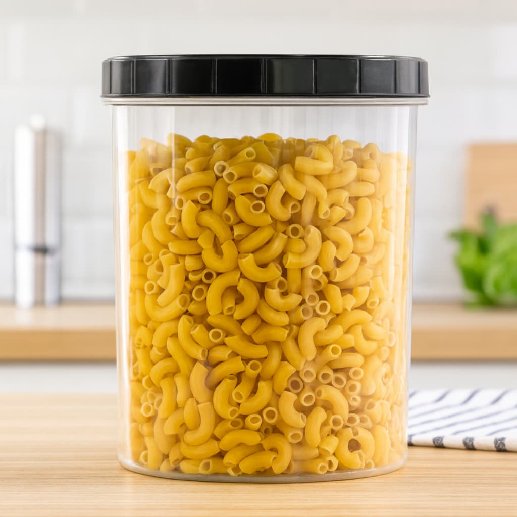 Kit 2 Porta Mantimentos 2,2L Pote Organizador de Cozinha Plástico Tampa Rosca