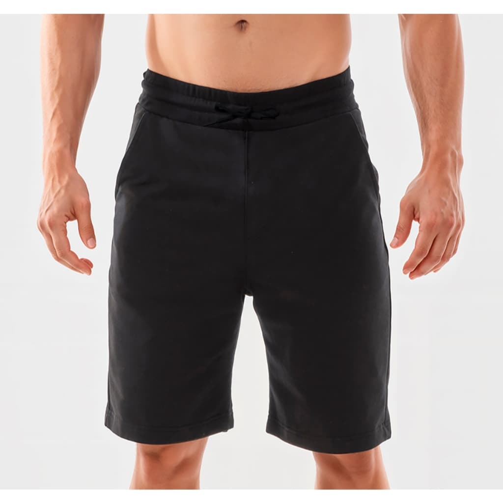 Bermuda Masculina Moletom Moletinho Bolsos Laterais e Cordão
