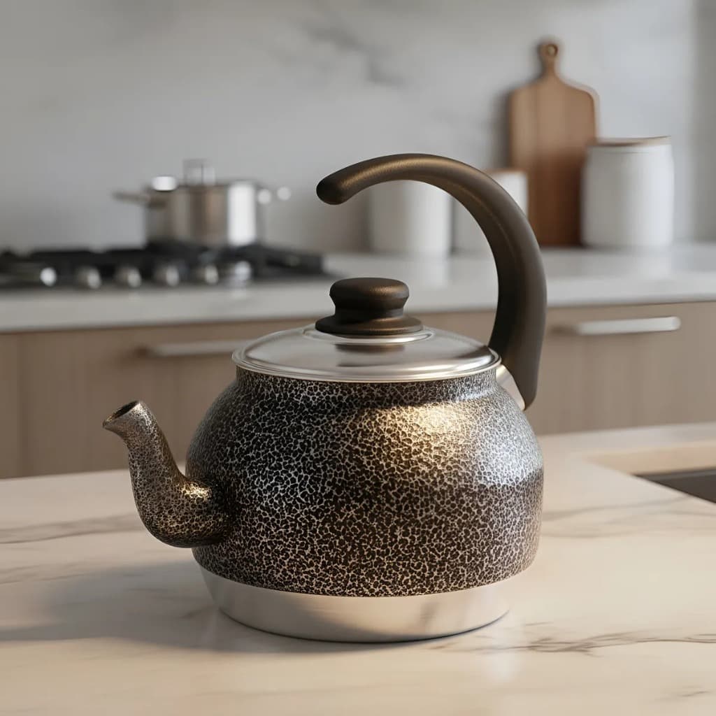 Chaleira em Alumínio Resistente 2 Litros para Chá Café Leite Leiteira Fervedor de Cozinha Vintage
