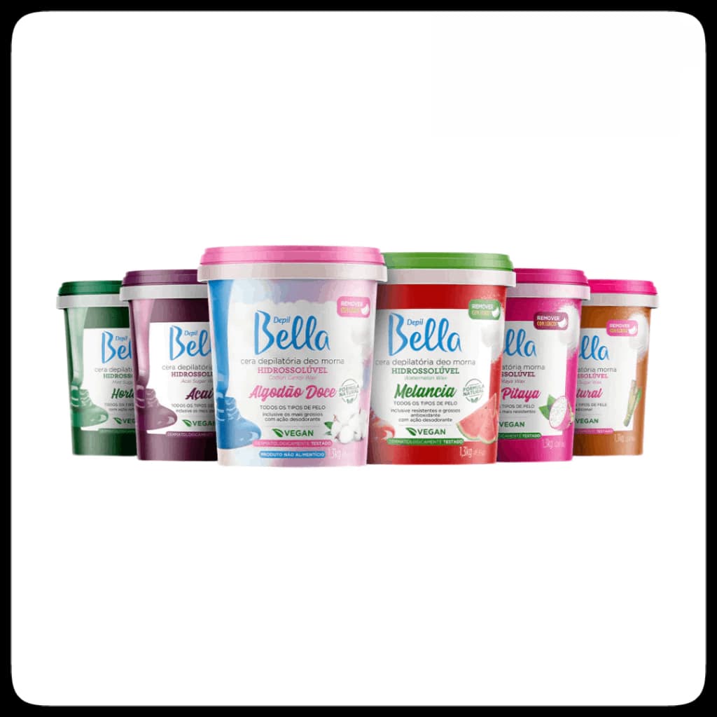 Cera Depilação Hidrossolúvel Vegano Depil Bella 600g