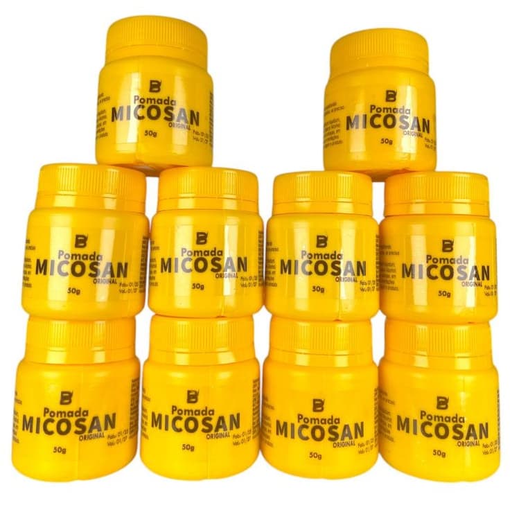 Kit Pomada Micosan Clareadora 10 Unidades Original 50g Baruc Cosméticos