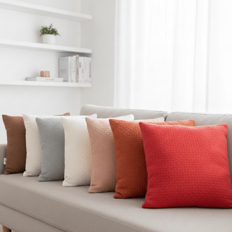 Capa de Almofada com Enchimento Luxo Decorativa Lisa 45x45cm Sofá Cama Sala Quarto Conforto Premium
