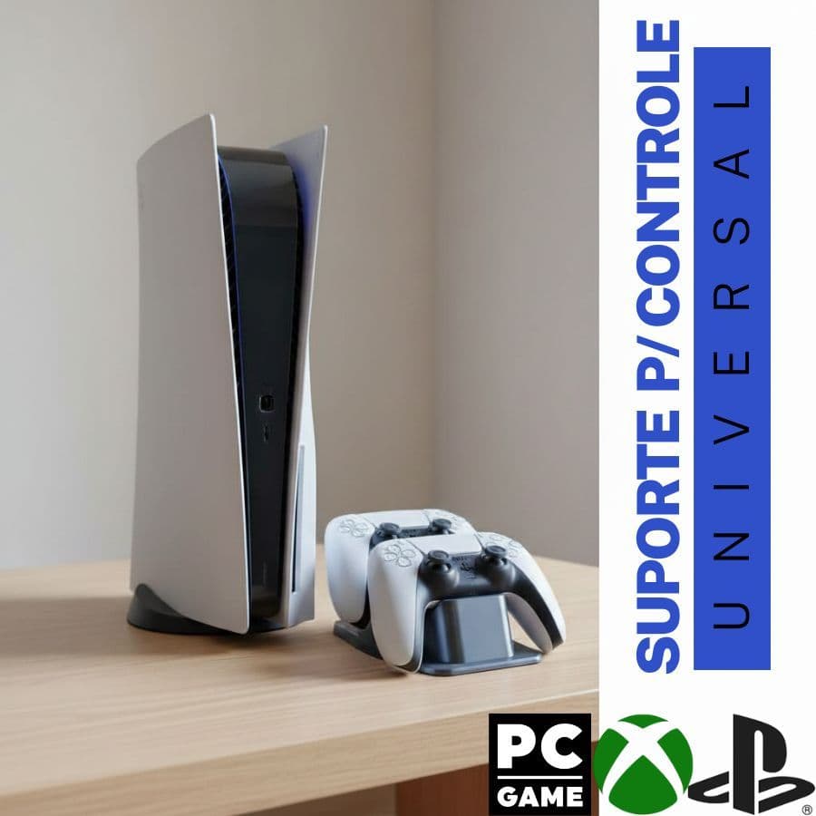 Suporte Controle  Duplo Universal  Para PS5 DualSense |Ps4 XBOX  Base Organizador Estação Gamer – 2 Controles
