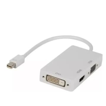 Cabo Adaptador Mini Displayport 3x1 Hdmi Vga