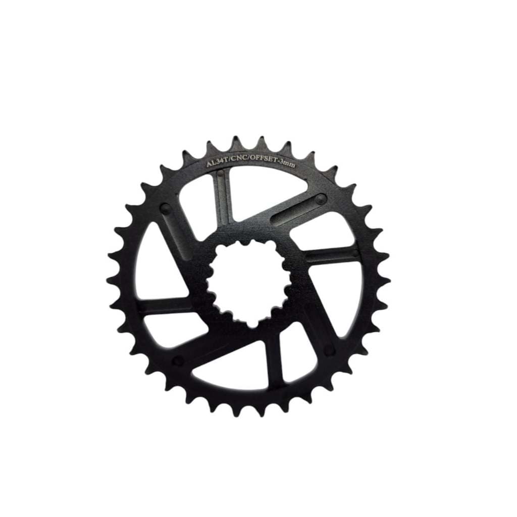 Coroa Direct Mount Alumínio Cnc - 0mm E 3mm Offset 34/36/38