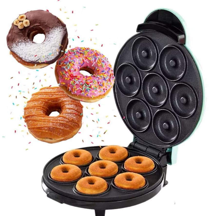 Mini Máquina de Fazer Donuts Rosquinhas Confeitaria 220v Cores Sortidas