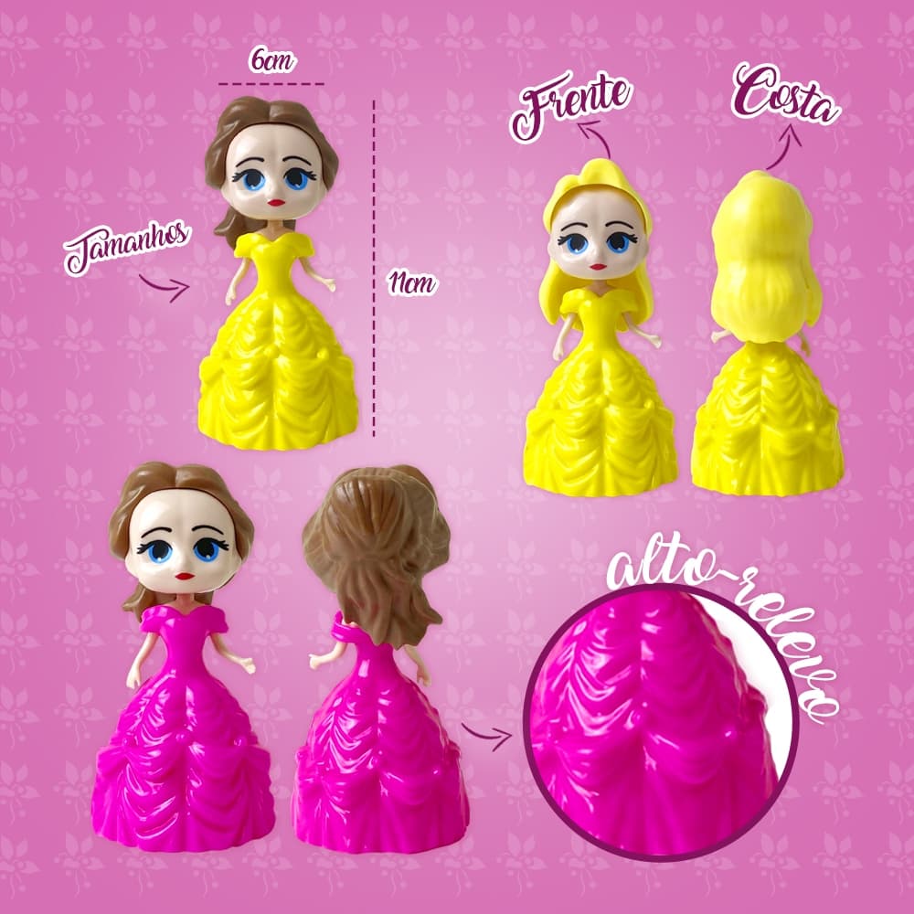 DIVERSÃO  E IMAGINAÇÃO PARA AS CRIANÇAS BRINCAREM! Bonecas Princesas 3 unidades ✨🔥💥⚡