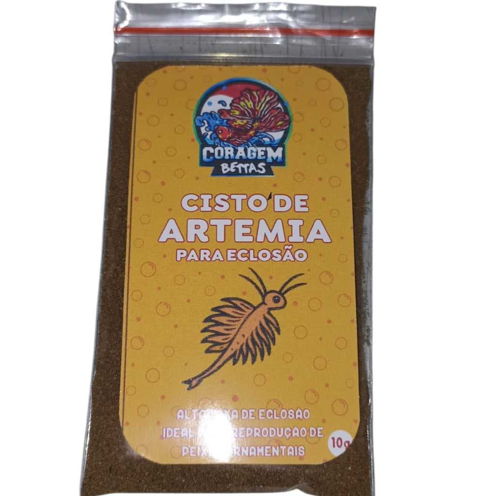 Cisto de Artemia  Coragem Betta 10g Alta Eclosao para Alevinos nutriçao Ideal para seu peixes