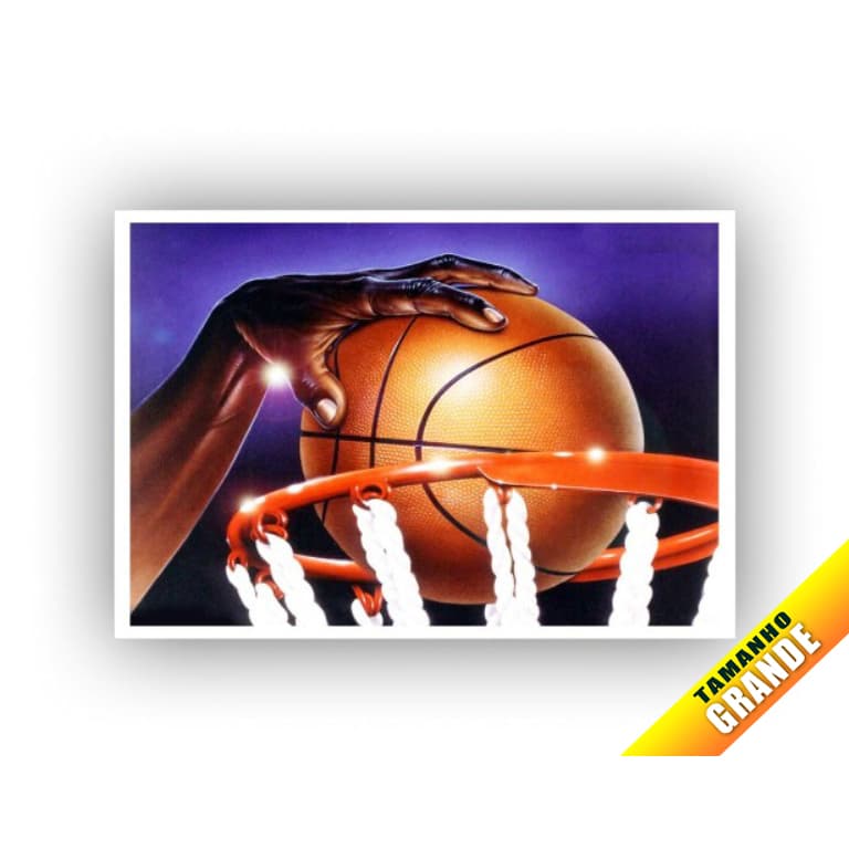 Papel Arroz Bola Basquete para Bolo Grande 30x40cm de 7kg