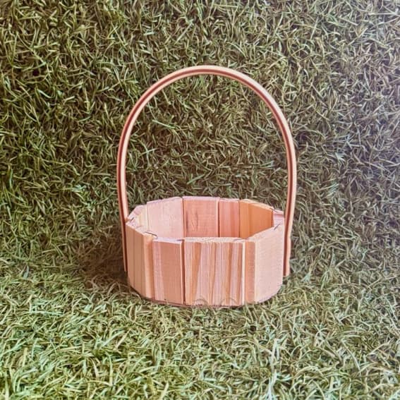 Kit com 10 cesta fraldeira Madeira Pinus oval para presentes 11cm