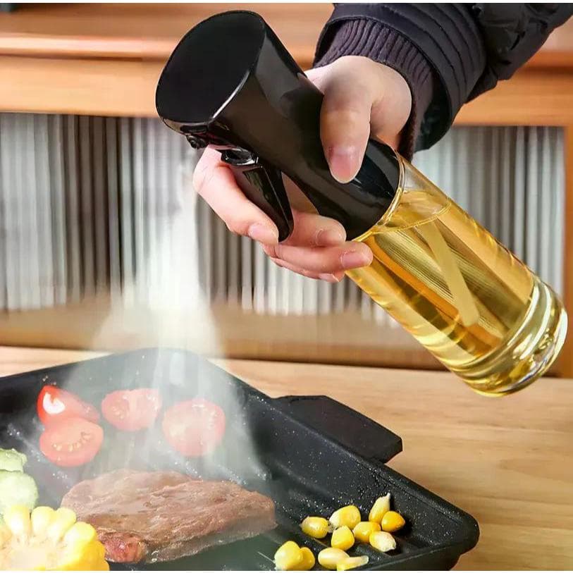 Spray Pulverizador Borrifador Culinário 200 ml – Azeite, Óleo, Vinagre e Temperos | Preto