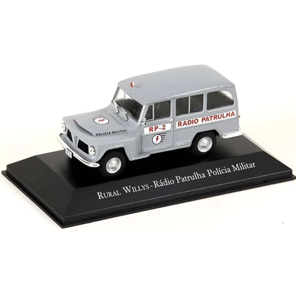 Miniatura Rural Willys Patrulha Polícia Militar