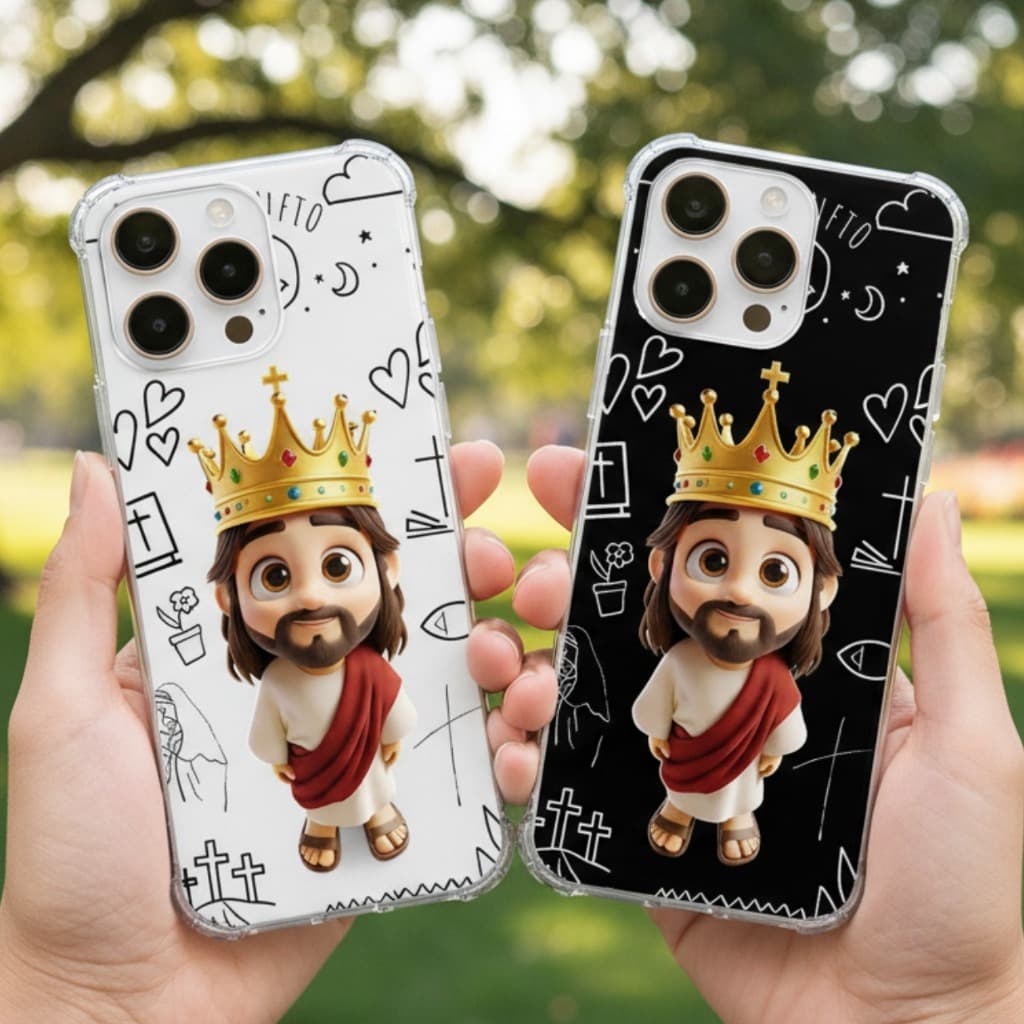 CAPINHA CAPA JESUS, TRANSPARENTE RESISTENTE TPU,  IPHONE XR 11 12 13 14 15 16 17 Pro MAX