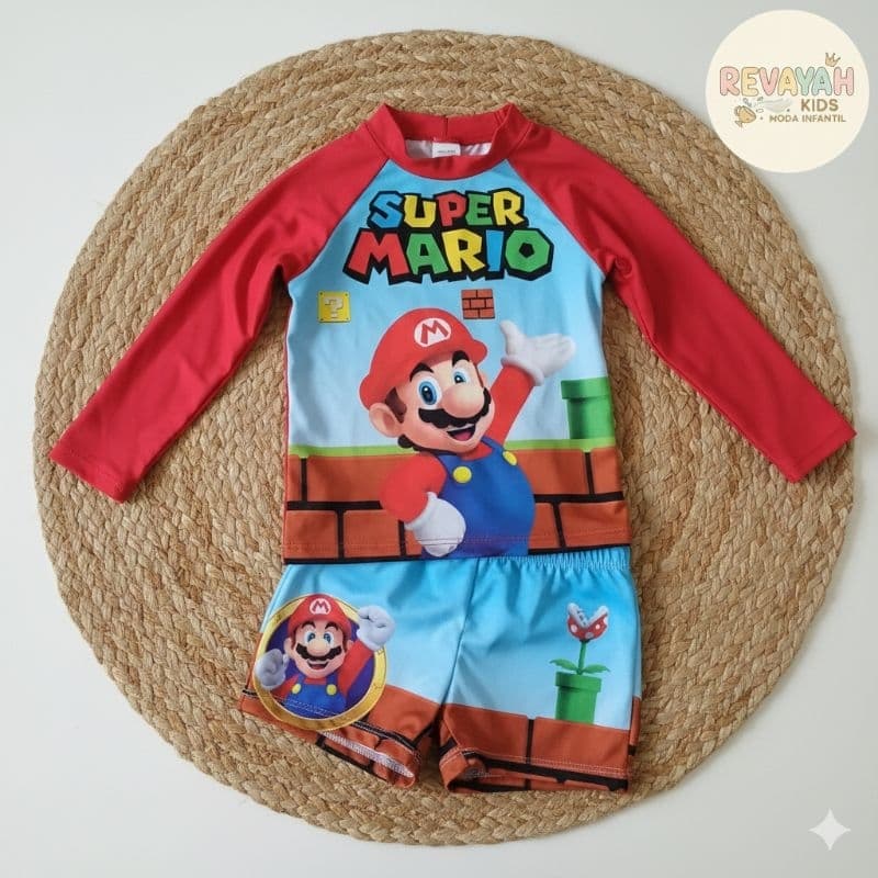 Roupa com Proteção Solar infantil praia, natação segunda pele infantil shark,submarino, homem aranha, patrulha canina
