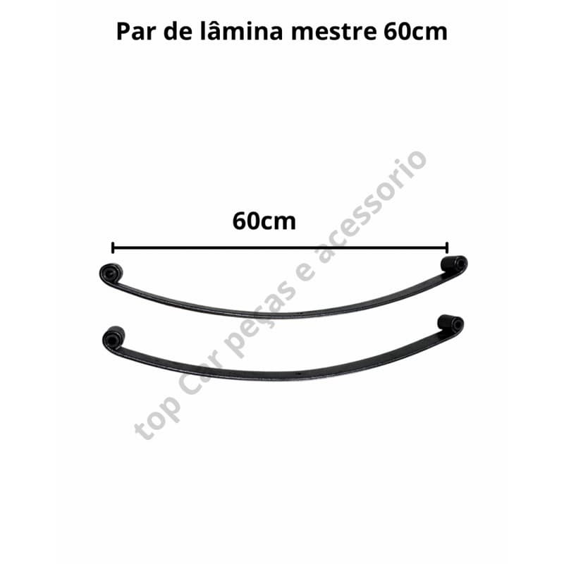 2 feixes de molas mestre para carretinha reboque 60cm carretinhas trailer Jet barco baú mola engate