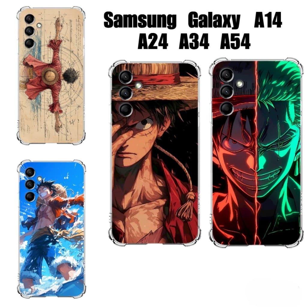 Capinhas Celular Samsung Galaxy A14 A24 A34 A54 Anime One Piece Zoro Luffy Capinhas One Piece