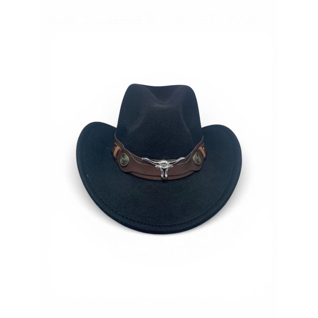 Chapéu Country Feltro Aveludado Feminino Western Cowboy Faixa Em Couro Personalizado Rodeio Unissex