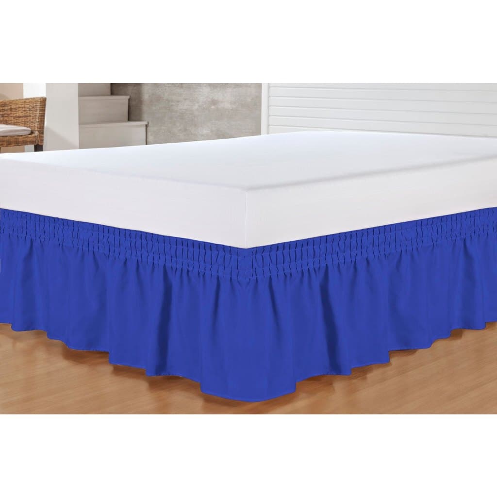 Saia Lisa Para Cama Box Com Elástico Queen Decoração Quarto