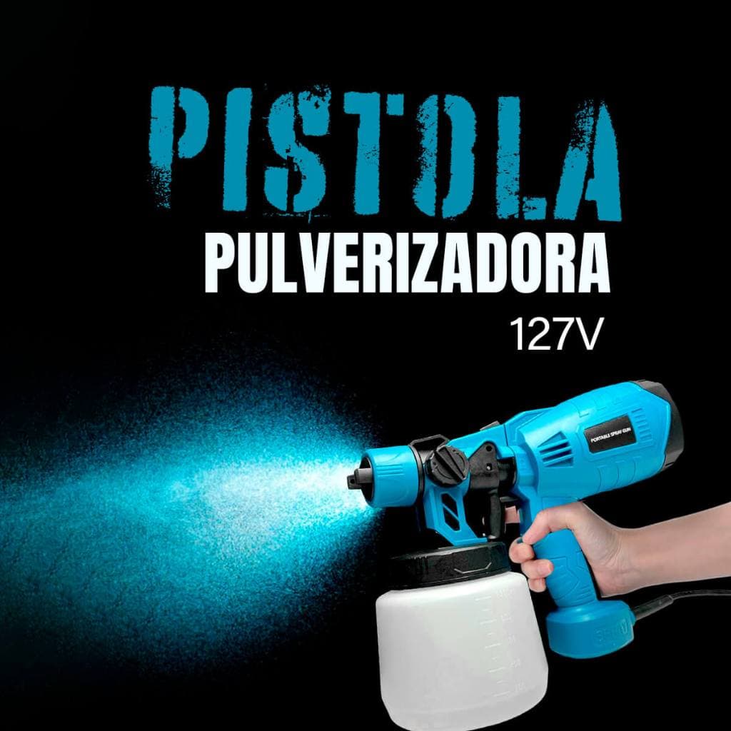 Pistola Pulverizadora Eletrica 127V Jato Ajustavel 1000ml Pulverizador Eletrico De Pintura 127V Alta Performance Pistola