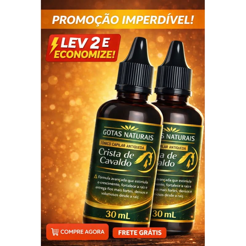 2 tônico  capilar cresce rápido  cabelos 30ml   crista de cavalo