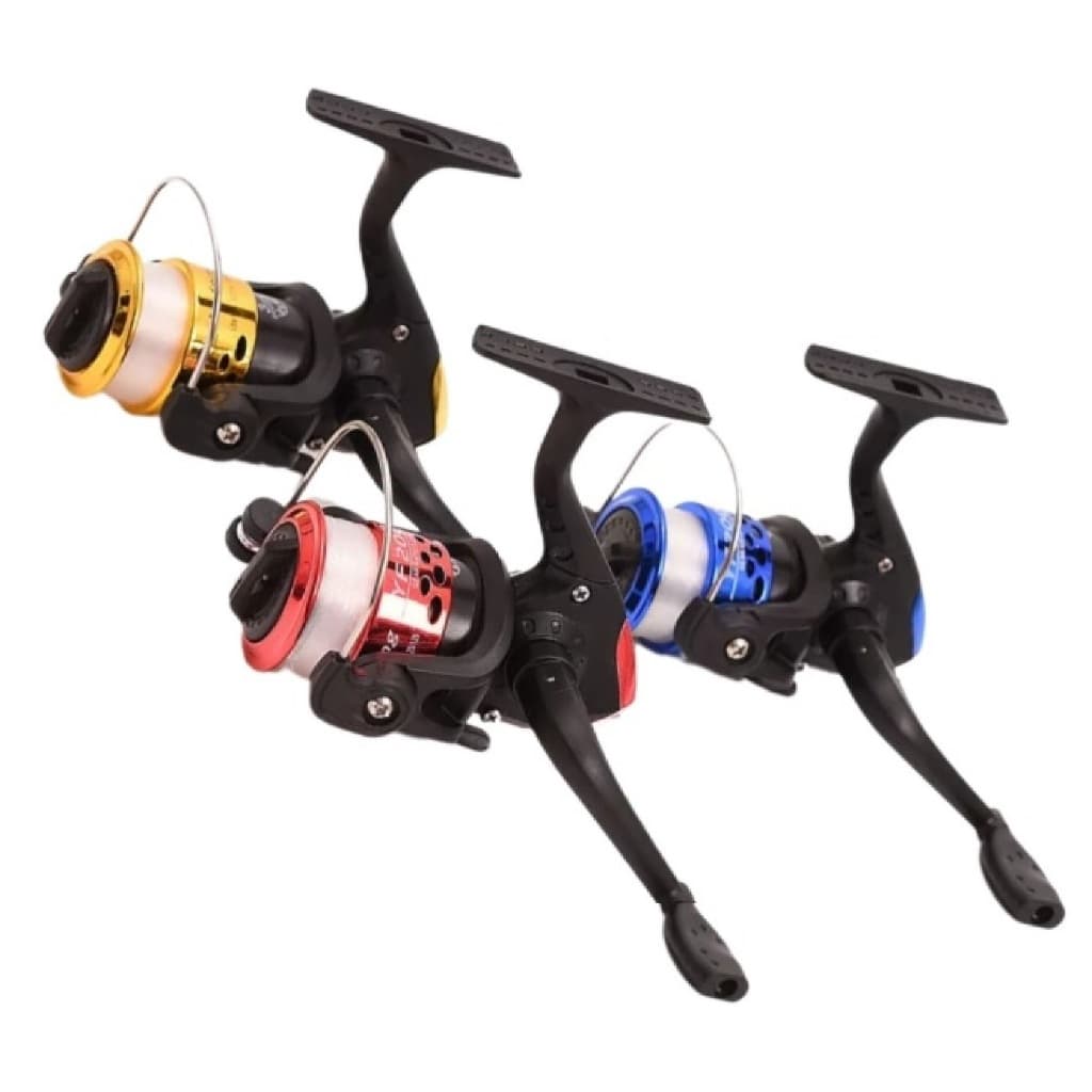 Kit 03 Molinetes De Pesca Bapumel Ultralight com linha Direito Esquerdo Intercambiável 03 rolamentos