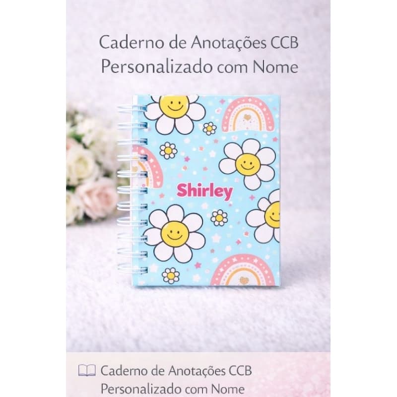 Caderno de Anotações de Culto CCB Personalizado | Pequeno | Congregação Cristã no Brasil | Com Nome