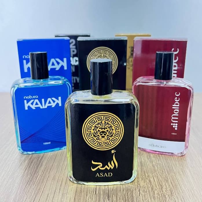 kit 2 Perfume Masculino 100ml Essência e Fragrância Intensa Para o Dia Dia Frasco em Vidro Presente