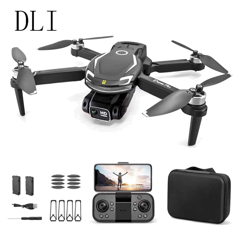 DLI Mini Drone V88MAX Com Dual Camera Wifi 1 Bateria Preto Com Motor Sem Escovas