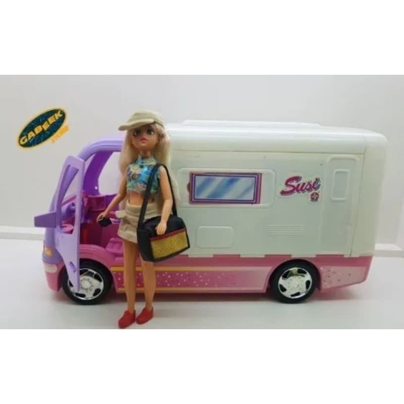 trailer de boneca - brinquedo usado e antigo