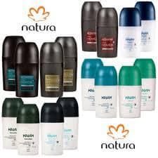 KIT COM 3 DESODORANTE ROLLON NATURA 75ML MASCULINO E FEMININO